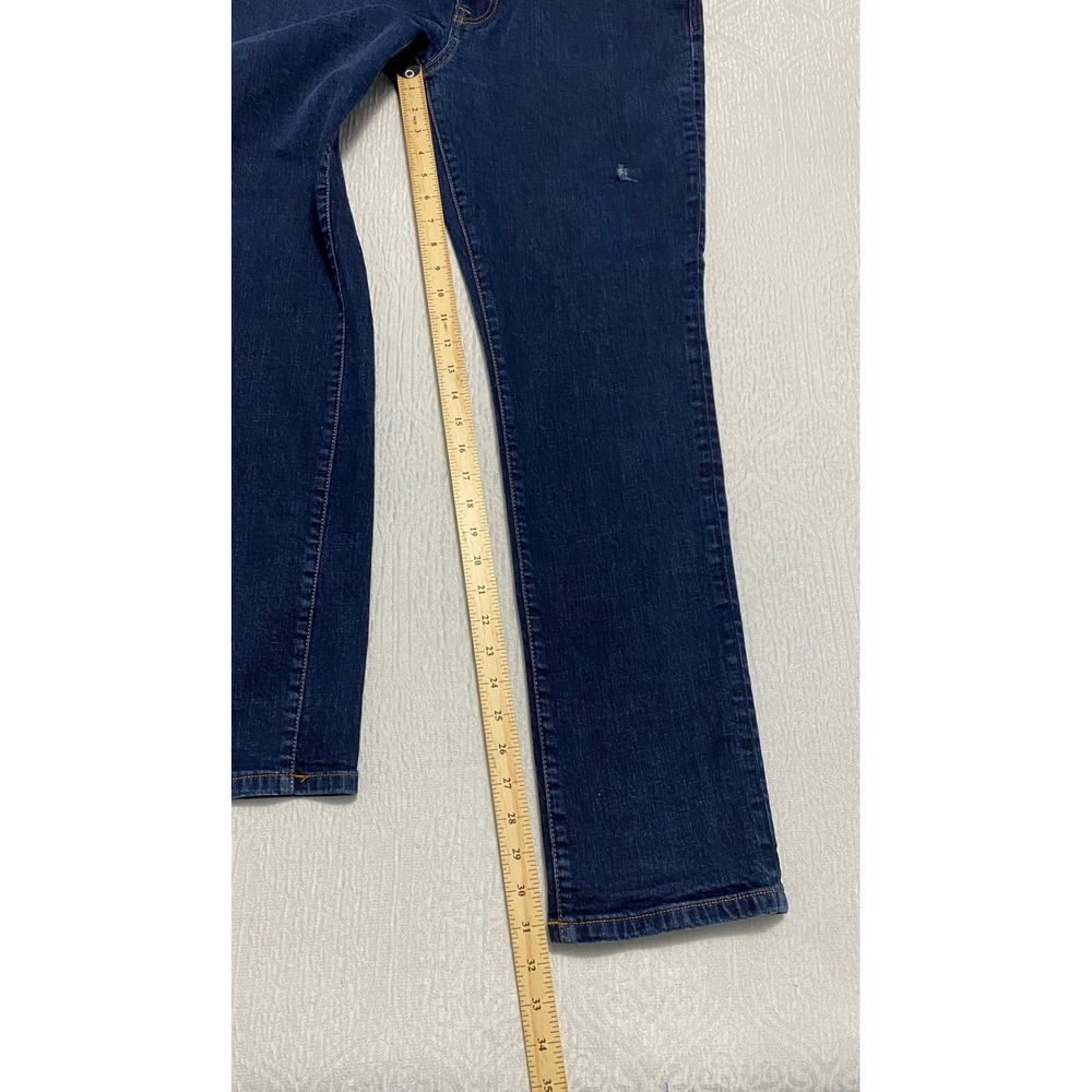 Tommy Jeans Mens‎ Straight Fit Dark Wash Denim Jeans 34x32 Distressed Stretch - Picture 11 of 12